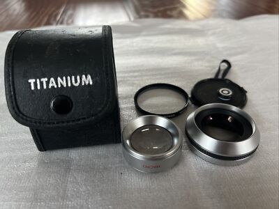 Titanium Digital AF Video 0.45x Wide Lens w/ Macros, Bower 55mm UV Filter