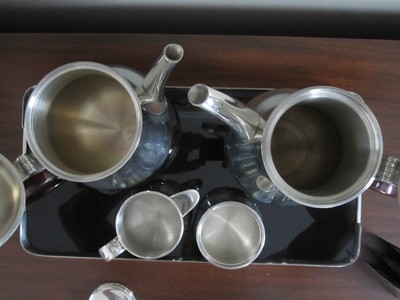 Pewter Tea and Coffee service by Gerald Benney