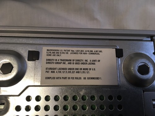 DIRECT TV Converter Receiver Box Model D11-100, Remote, No Power Cable