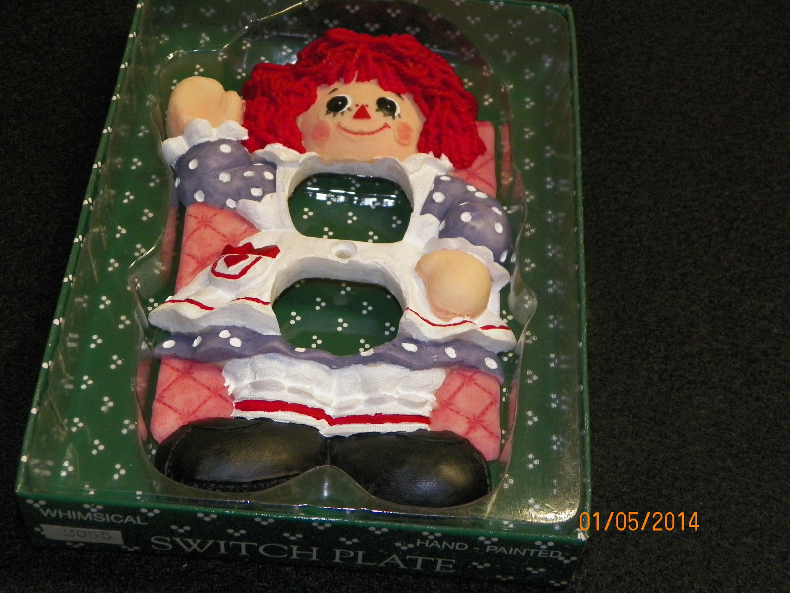 Raggedy Ann Nursery Switch plate Hand-Painted W/Hardware Must L@@K!!!