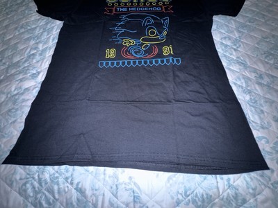 FUNKO POP! TEES SONIC THE HEDGEHOG Men's Size L Black Short Sleeve T-Shirt