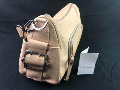 Longchamp leather beige bag New without tags (never used) 2010 