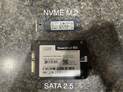 1TB SSD 2.5'' SATA M.2 For Laptop/Desktop Windows 11 Pro No System Requirements