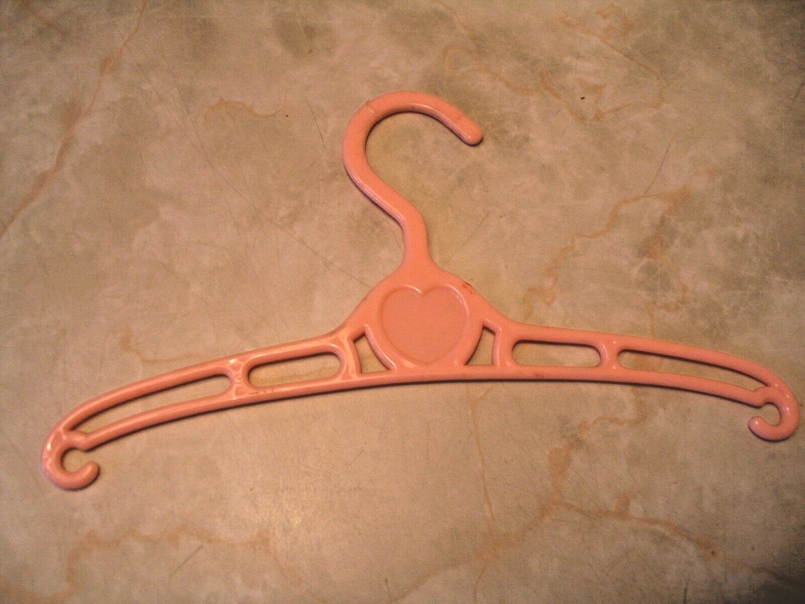 Vintage (1940's or 50's?)  Baby Hanger Pink Plastic 