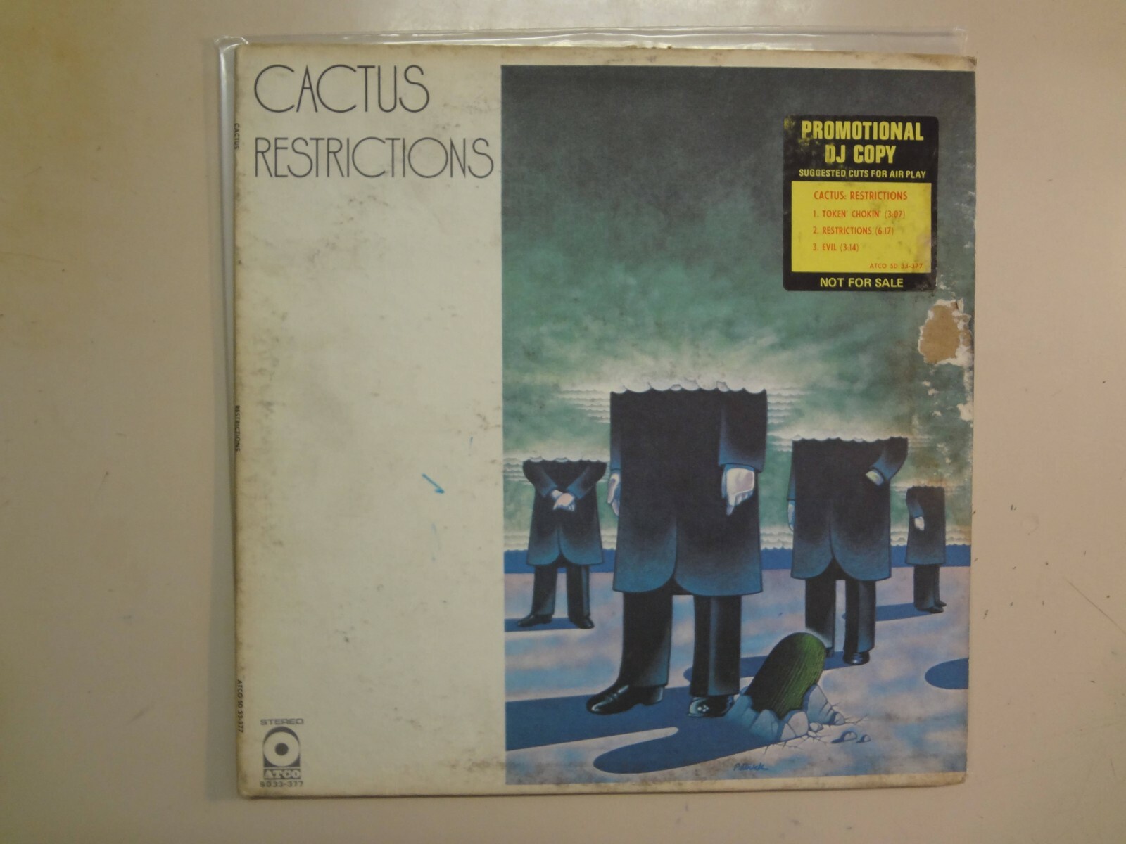 CACTUS: Restrictions-U.S. LP 1971 Atco Records SD 33- 377