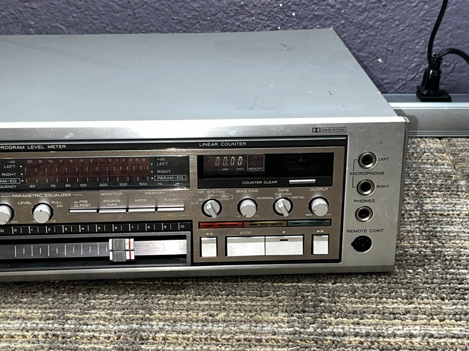 TEAC Model V-2RX Stereo Cassette Deck For Parts