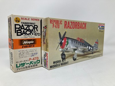 Set of 2 Hasegawa Minicraft Republic P-47D Razorback 1/72 Scale Model Kits NIB