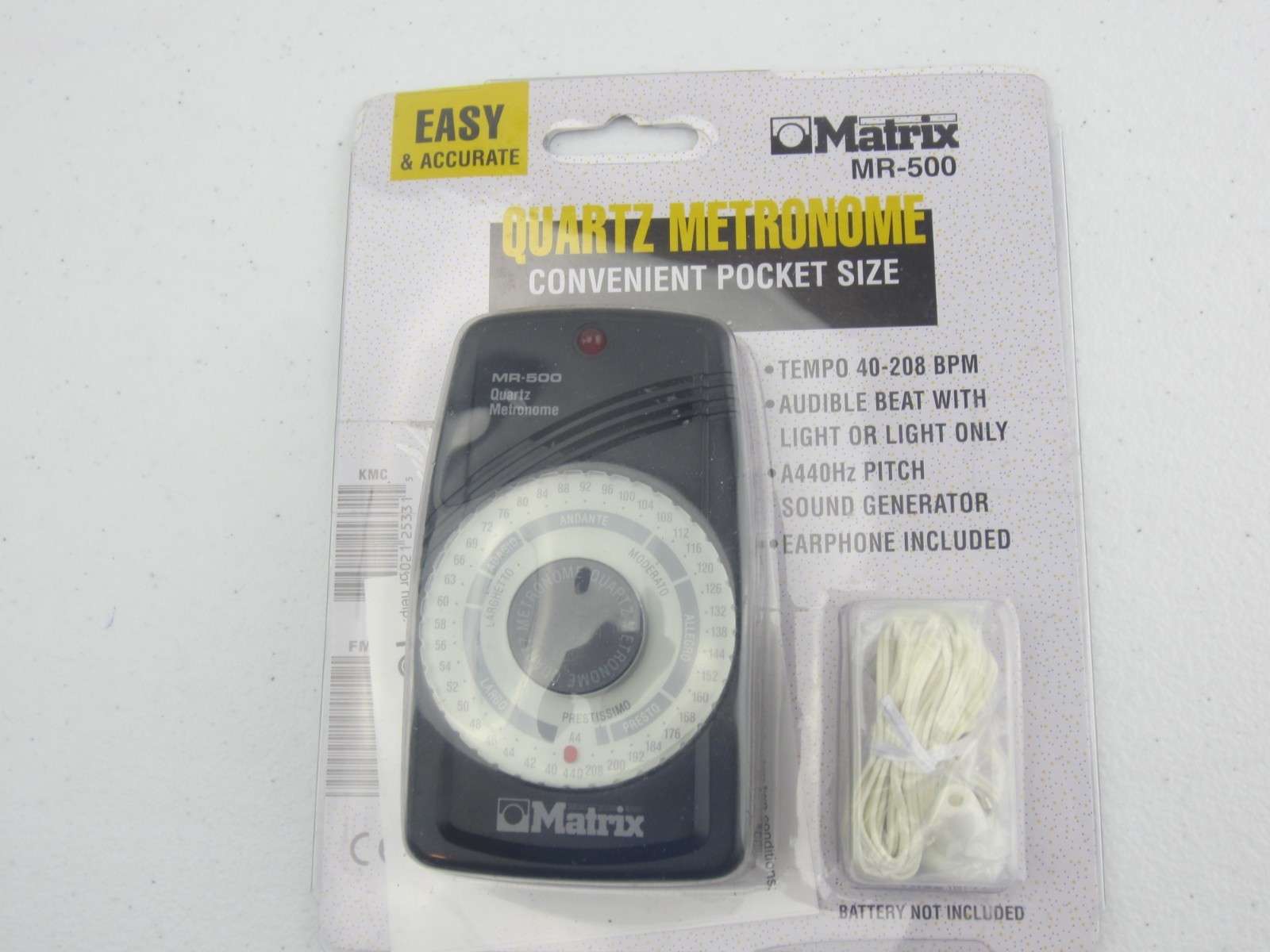 QUARTZ METRONOME MATRIX MR-500-SEALED BRAND NEW ON SALE-POCKET SIZE-VERY RARE!!