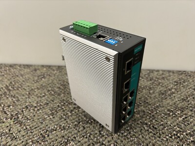 Moxa EDS-408A Ethernet Switch, 8 Port, Managed, 24 VDC, IP30, Metal