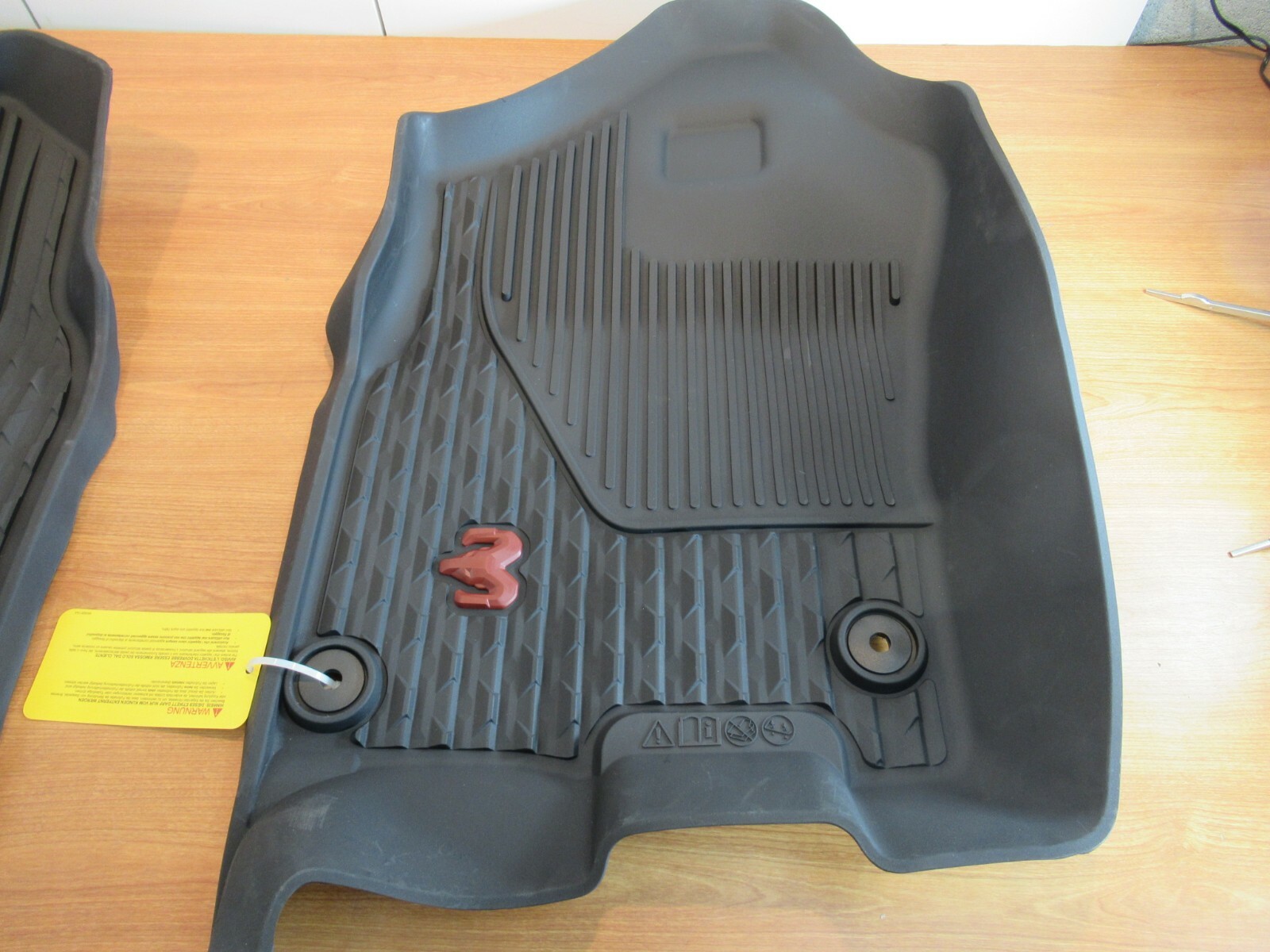 20192021 Ram Rebel 1500 DT Quad Cab All Weather Floor Mats With Red