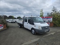 2012 ON 61 PLATE FORD TRANSIT 1000 CREW CAB PICKUP 