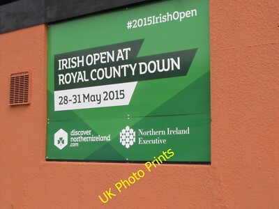 Photo 6x4 Irish Open advert on the walls of Lidl in Railway Street Newcas c2015