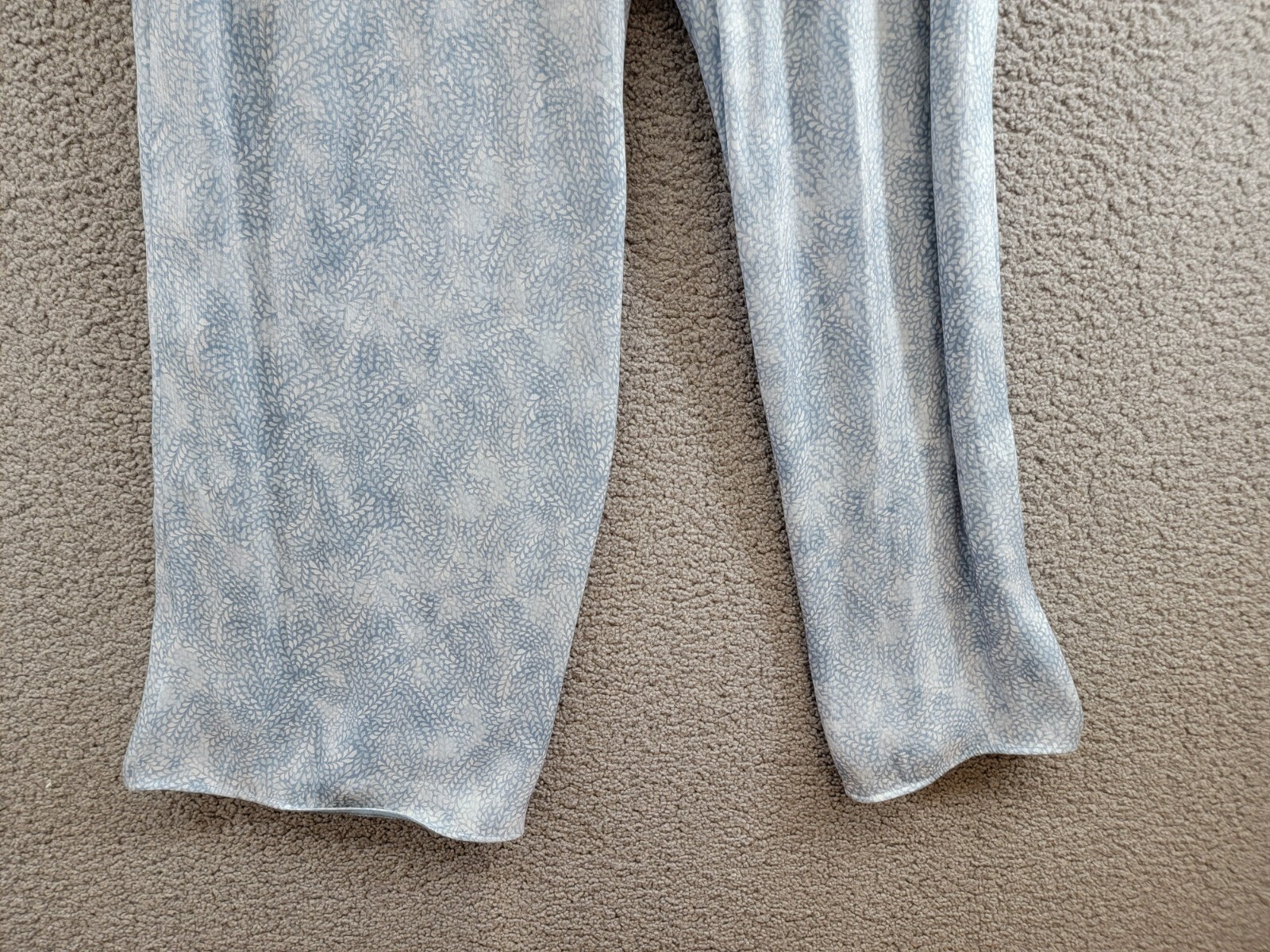 MICHAEL Michael Kors Petal Wide Leg Pants Women's L Chambray Zip Hook & Bar - Picture 14 of 16