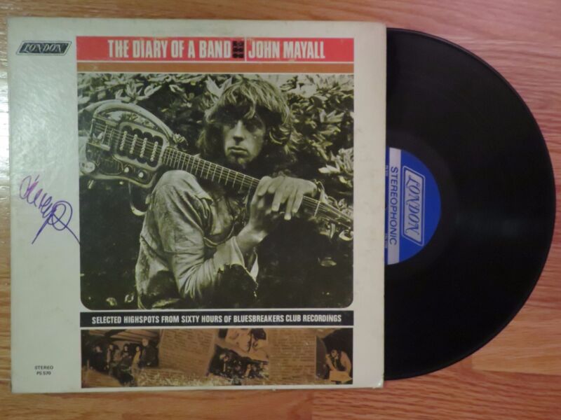 English Blues Singer John Mayall Signed A Diary Of A Band 1968 Record Album Coa