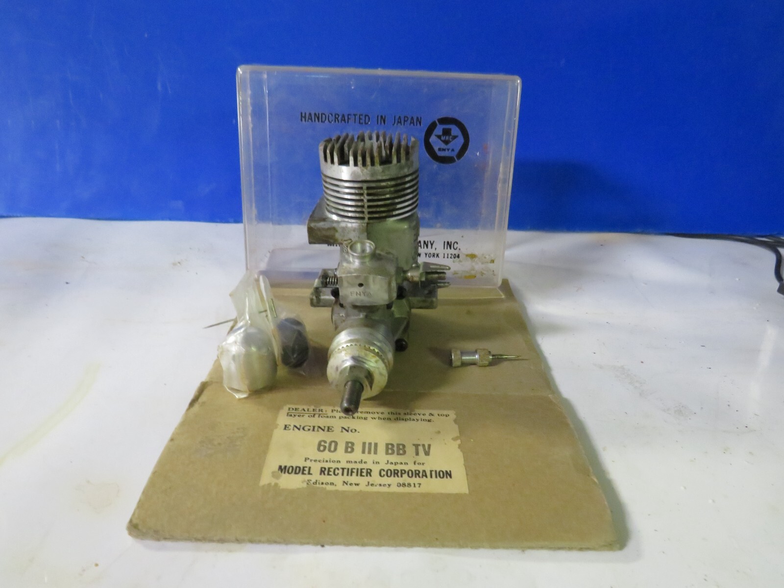 Vintage Enya .60 B III BB TV R/C Airplane Engine-Model 7033