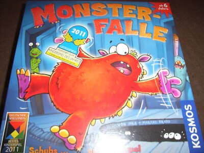 Monster Falle Kosmos vollständig Kinderspiel Brett Spiel Unterhaltung Familie