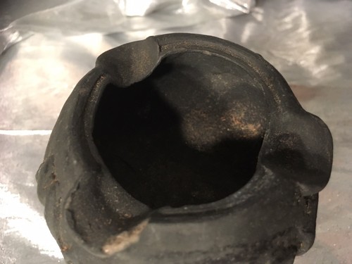 VINTAGE CENTRAL MEXICO City Park Villa BLACK POTTERY Ashtray #3