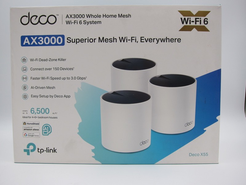 TP-Link Deco X55 AX3000 WiFi 6 Mesh System 3 Pack
