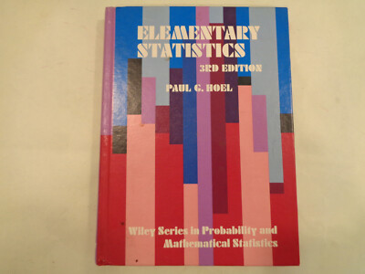 Elementary Statistics 3rd Edition by Paul G. Hoel 1971 Vintage School Textbook