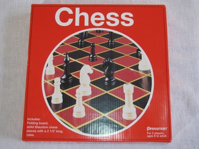Pressman Plastic Chess Set 1901A, Complete w/Instructions, 2012 r