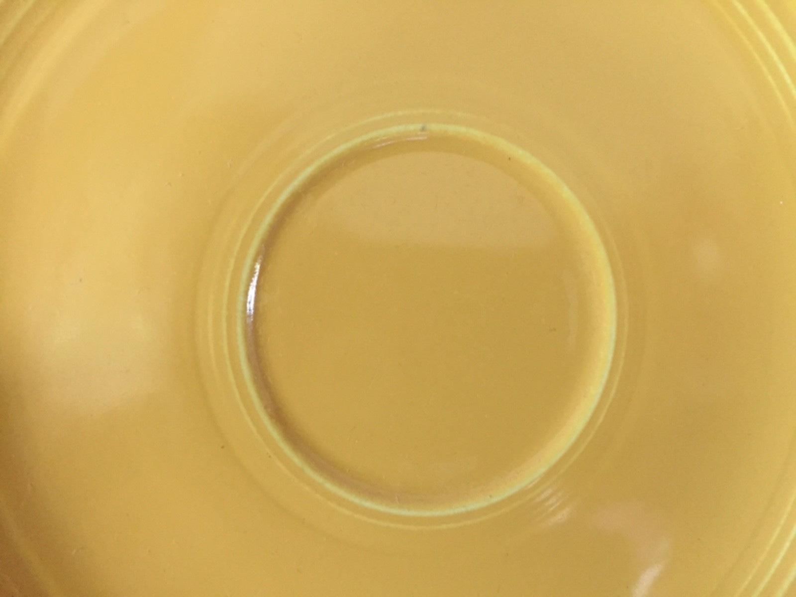 Vintage YELLOW Fiesta Ware Tea Cup & Saucer Free U.S. Shipping