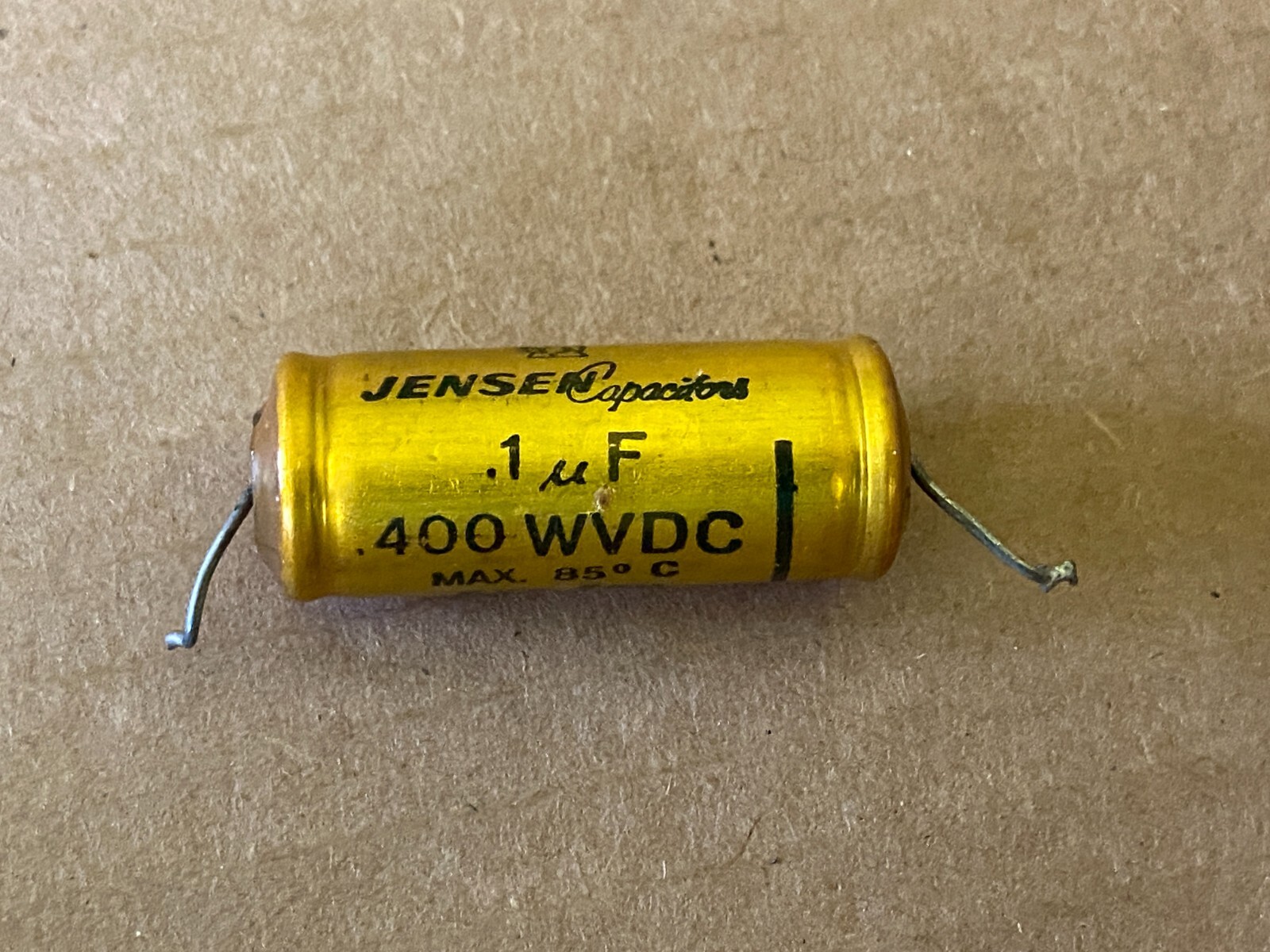 Vintage Jensen .1 uf 400v PIO Capacitor 1960s Oil Tube Amp