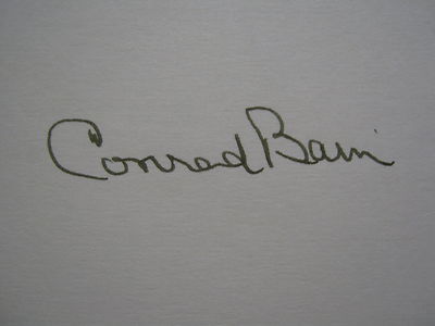 CONRAD  BAIN(Died-2013)(Diff'rent Strokes/Phillip Drummond)Signed 3x5 Index Card