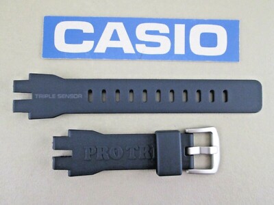 Casio Pro Trek PRW-3000-2 PRW3000 dark navy blue resin rubber watch band strap