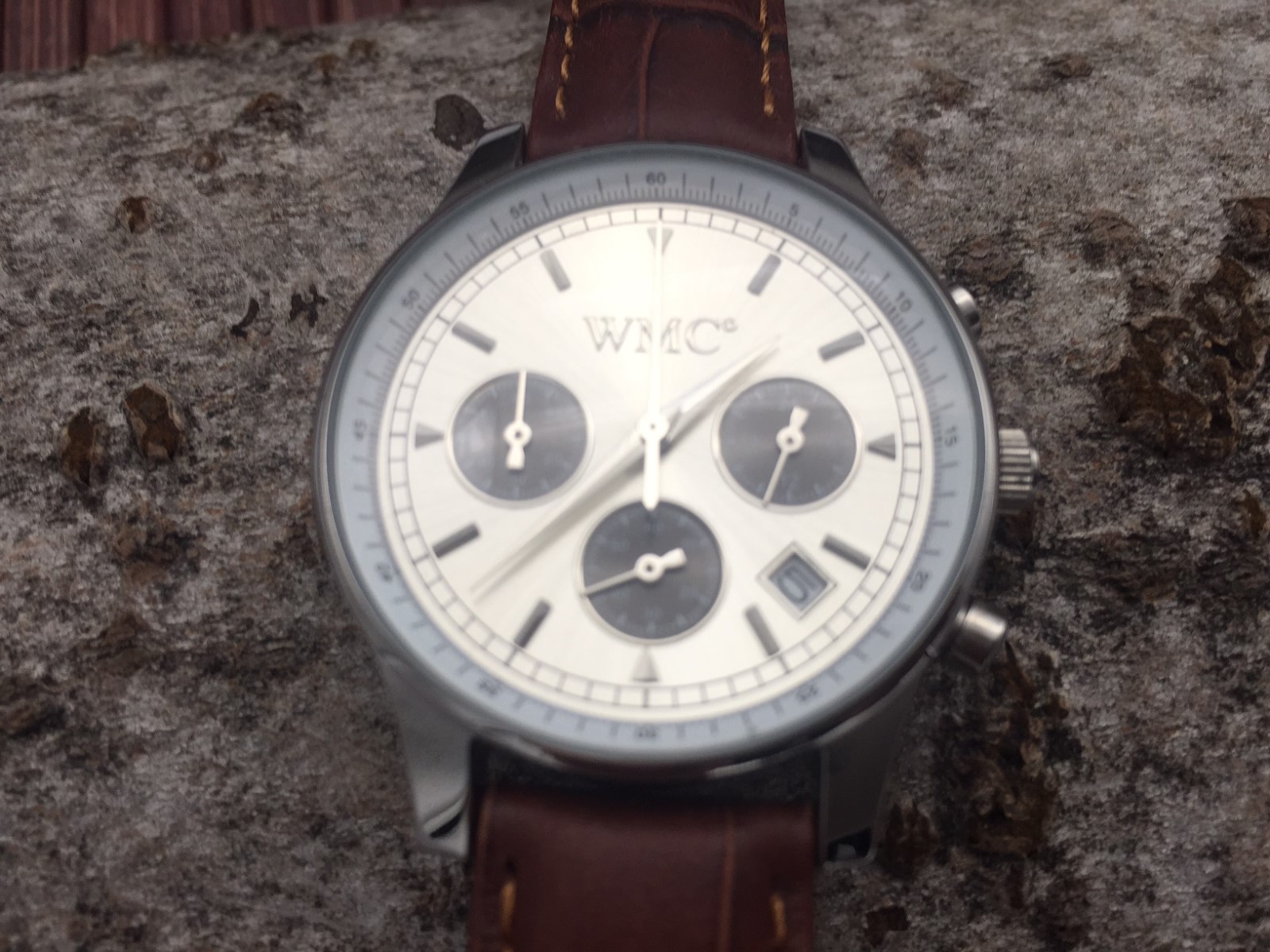 WMC Chronograph quarz movement stainless steel watch stop function