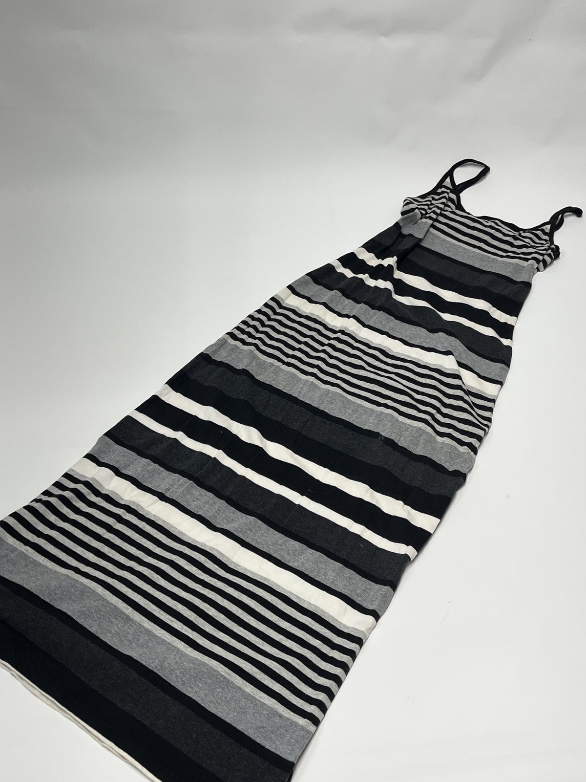 Womens Derek Black and White Stripe Sleeveless Dress Small S GUC