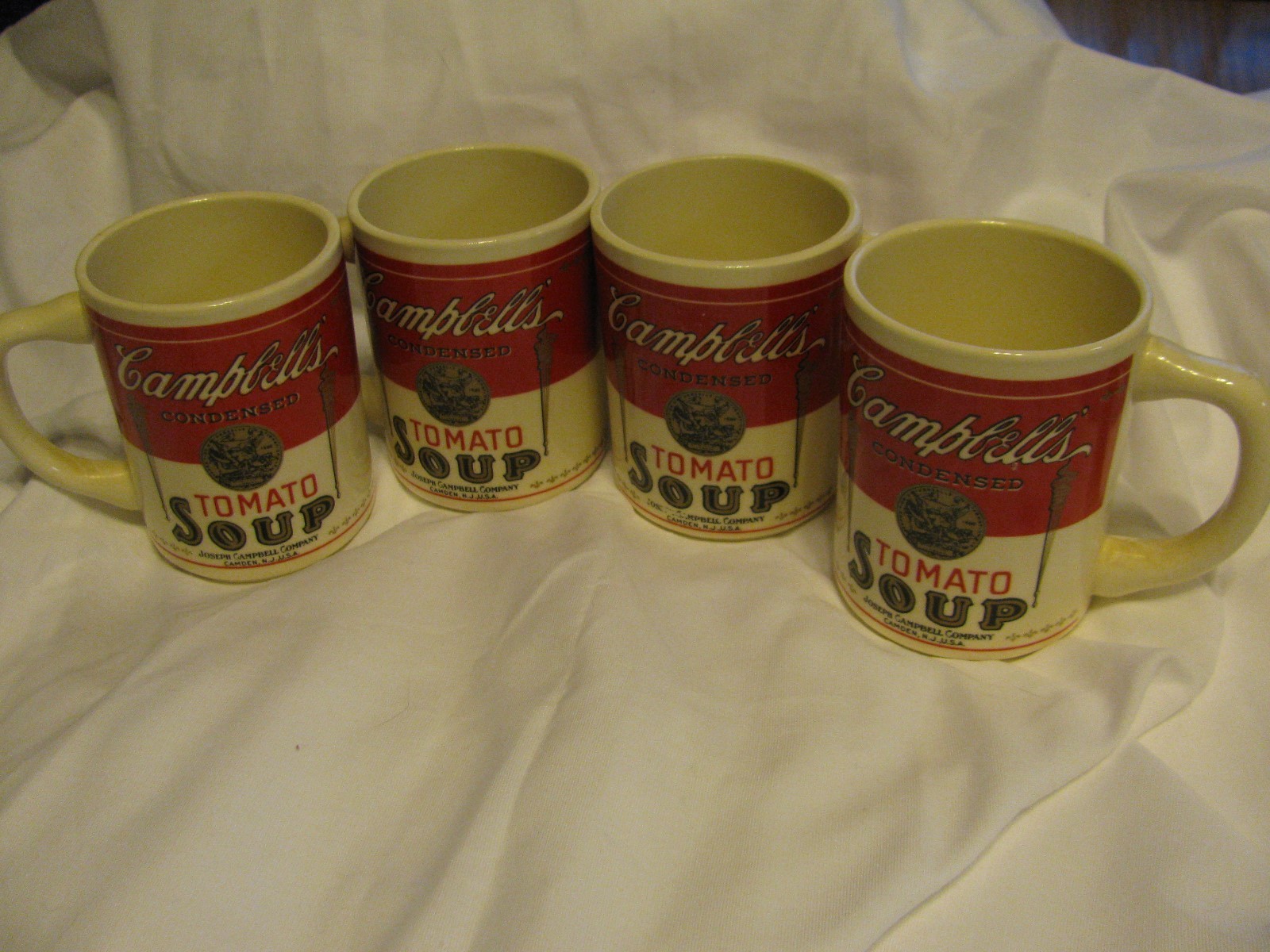 Set Of 4 Vintage Campbells Tomato Soup Coffee Mug Joseph Campbell Company USA