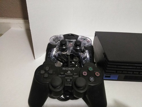 Sony PlayStation 2 Black Console 2 Controllers