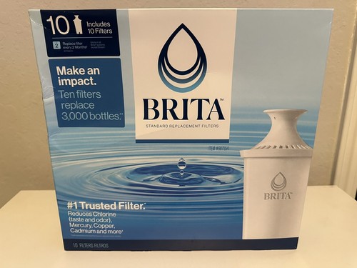 Brita 060258359916 987554 Pitcher Replacement Filters, Pack of 10, 10Ct, White