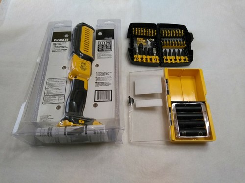 Dewalt DCL050 20V Max LED Light and DW2169 38 Piece Impact Accessory Bit Set
