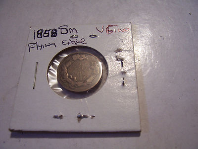 1858 SMALL DATE FLYING EAGLE CENT PENNY COPPER