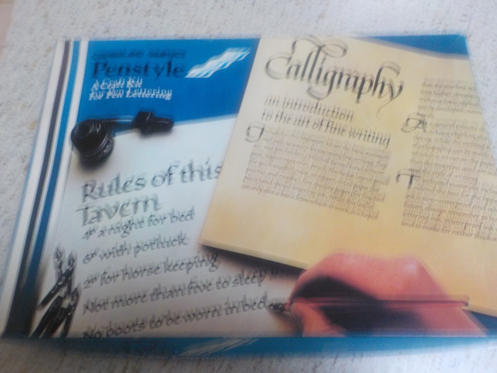 Cumberland Graphics Penstyle Pen lettering set with Calligraphy instruction book