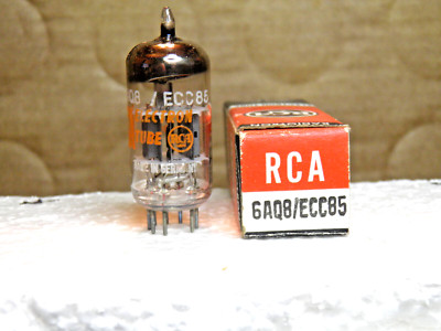 A VINTAGE RCA/TELEFUNKEN 6AQ8/ECC85  NOS/NIB VACUUM TUBE