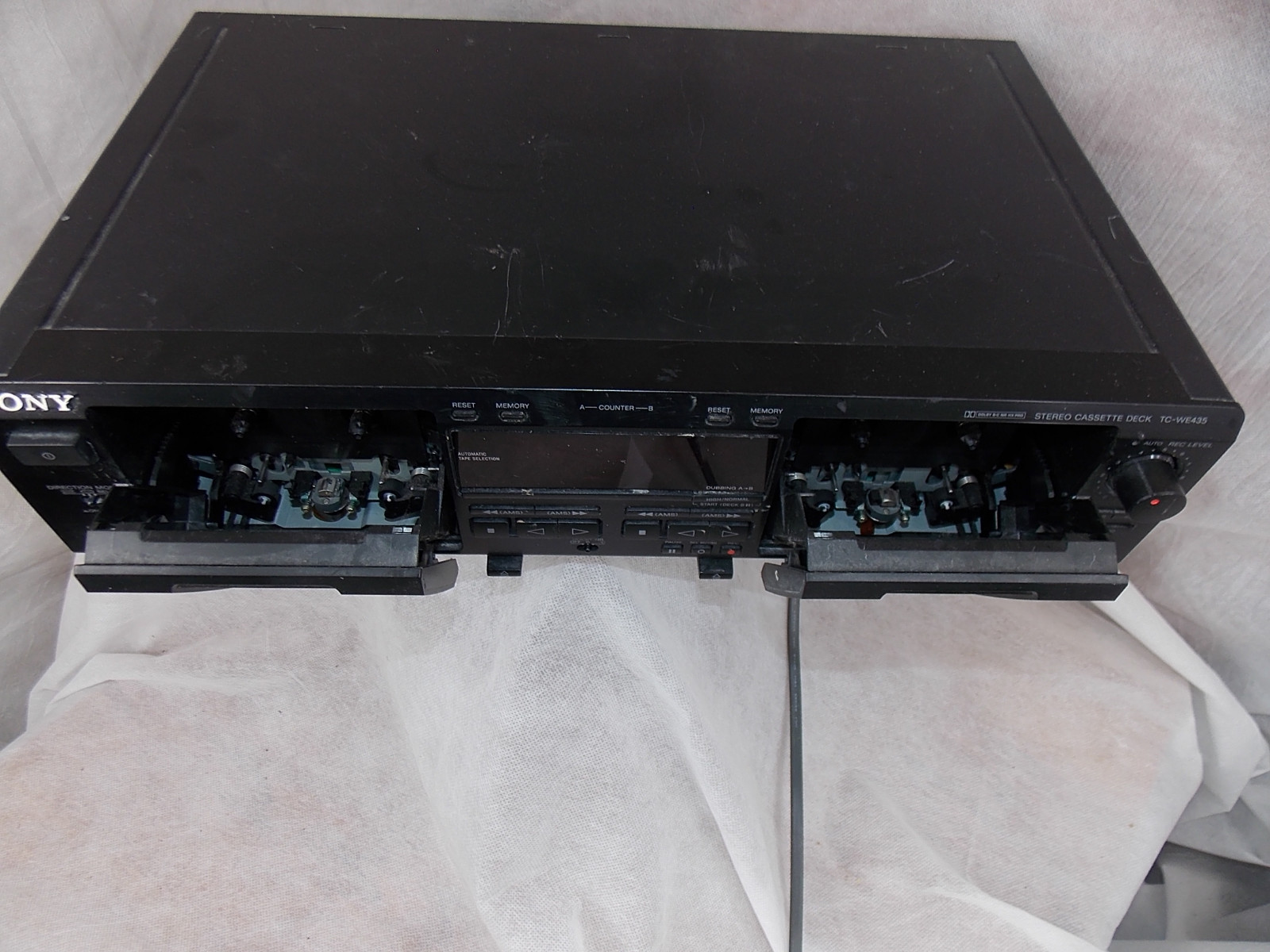 Sony Stereo Cassette Deck #TC-WE435 ~ AS IS ~ For Parts