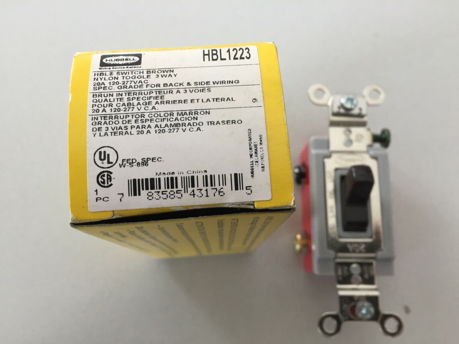 HUBBELL HBL1223 20 AMP SWITCH | eBay HUBBELL HBL1223 20 AMP SWITCH | eBay