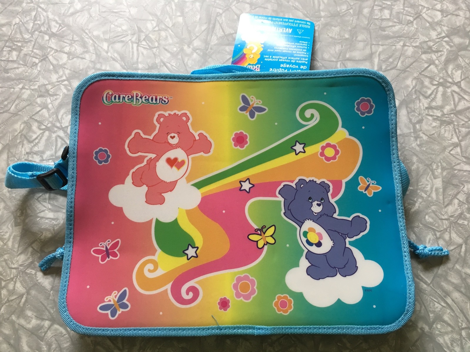 NWT Care Bears 2-in-1 Travel Desk Laptop Bag Dry Erase Board Carrier 2006