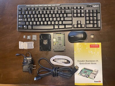 Raspberry Pi 3 Complete Starter Kit With 32GB SD Card & Logitech Keyboard/Mouse