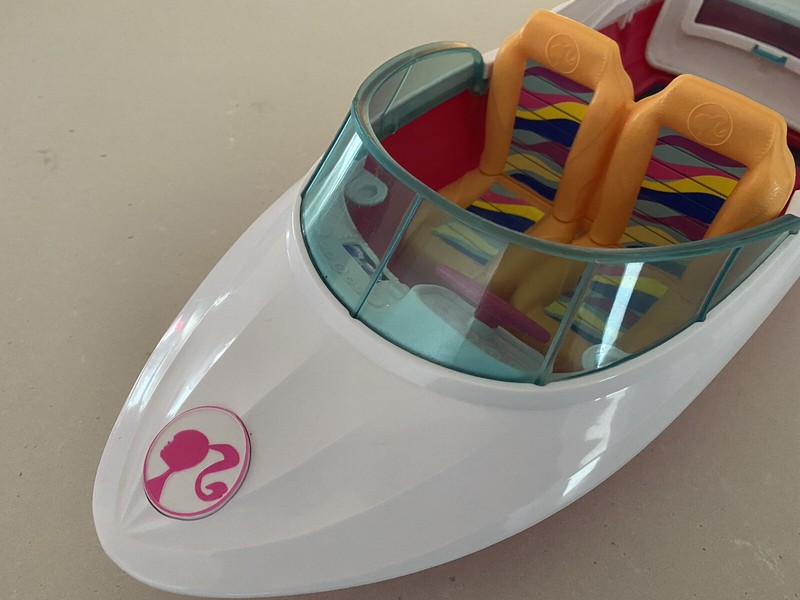 barbie ski boat