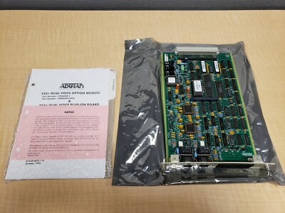 Used w/ box Discontinued Adtran 1200080L1#HS TSU Dual FXS Plug-In Module