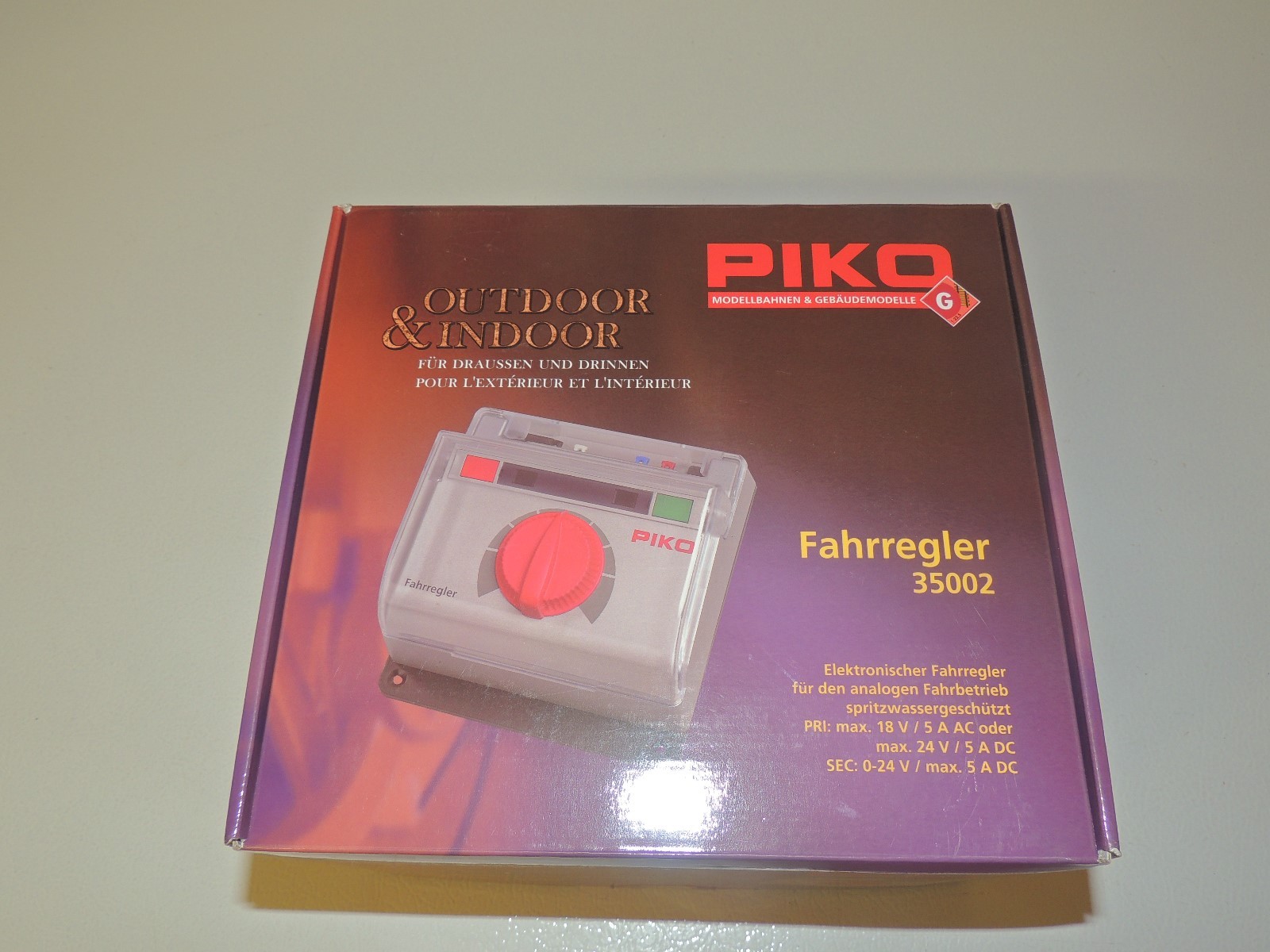 5 AMPS - PIKO #  35002 ANALOG THROTTLE 22V/5A -  G SCALE