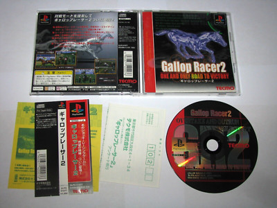 Gallop Racer 2 Playstation PS1 Japan import +obi reg card US Seller
