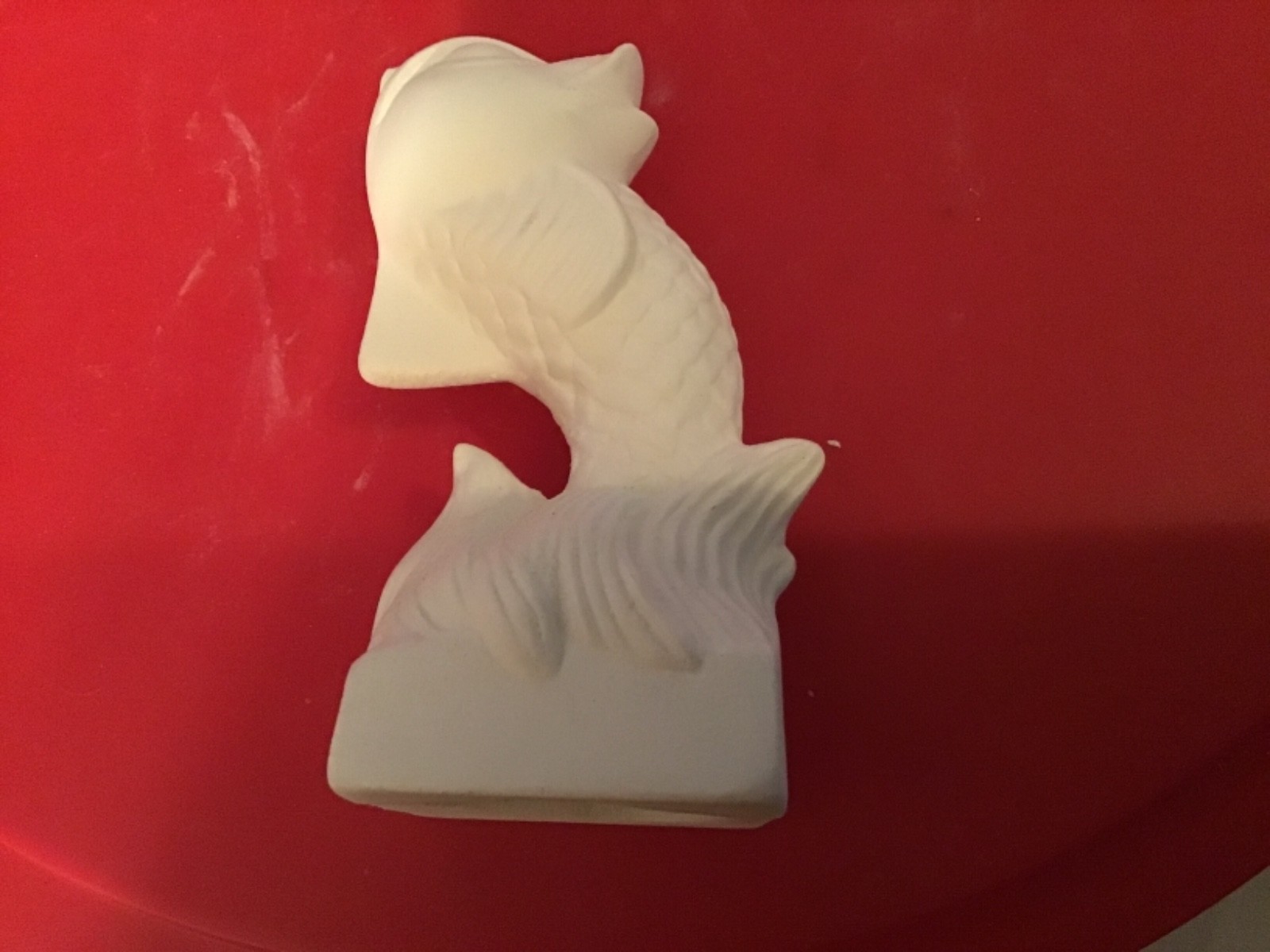 .Ceramic Bisque Japanese koi fish figure u  Paint Ready to Paint,aquarium decor