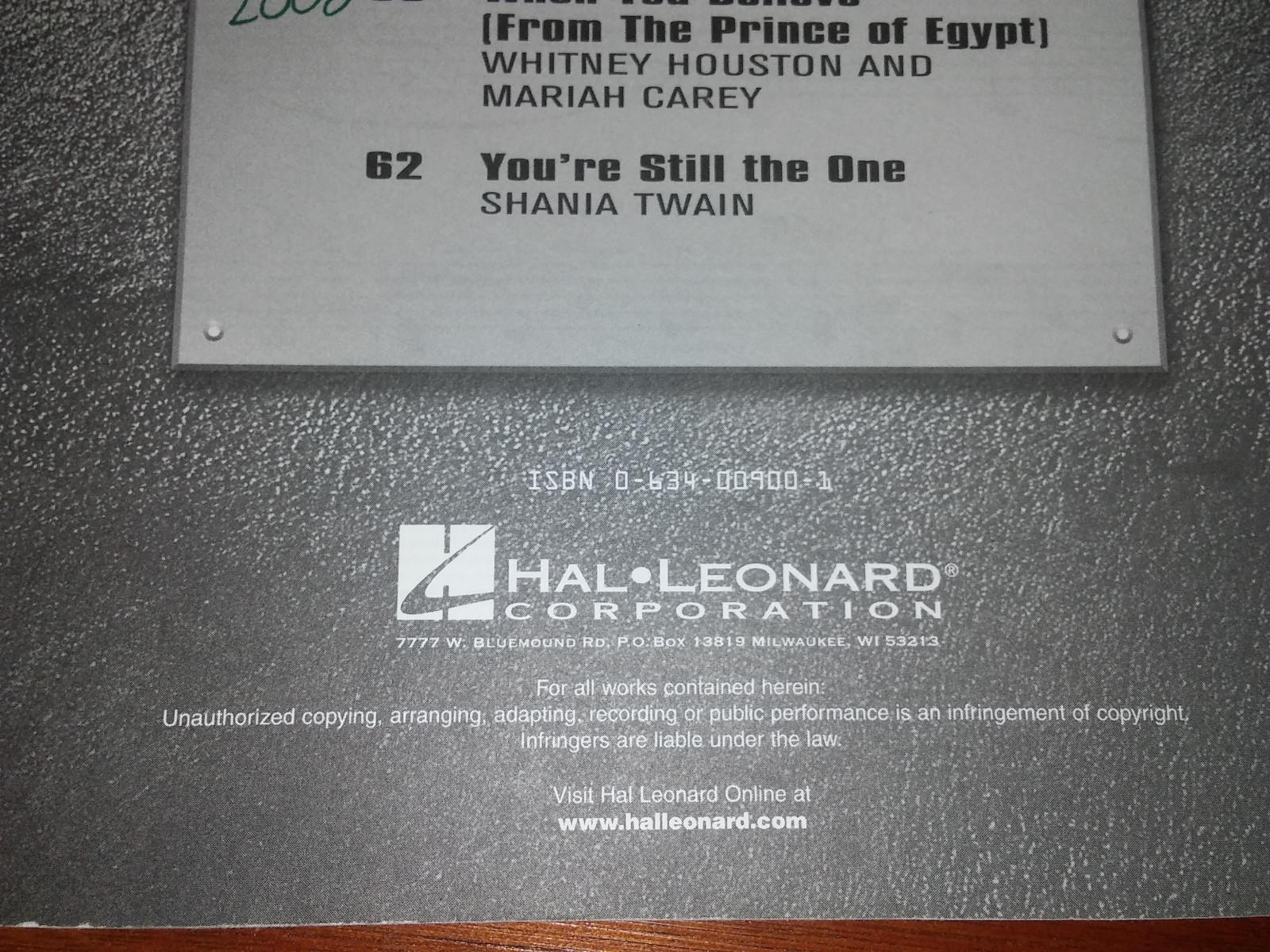 TEN TOP HITS FOR EASY PIANO  Hal Leonard Great variety, Clapton, McLachlan