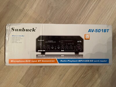 Sunbuck AV-501BT Audio Power Amplifier