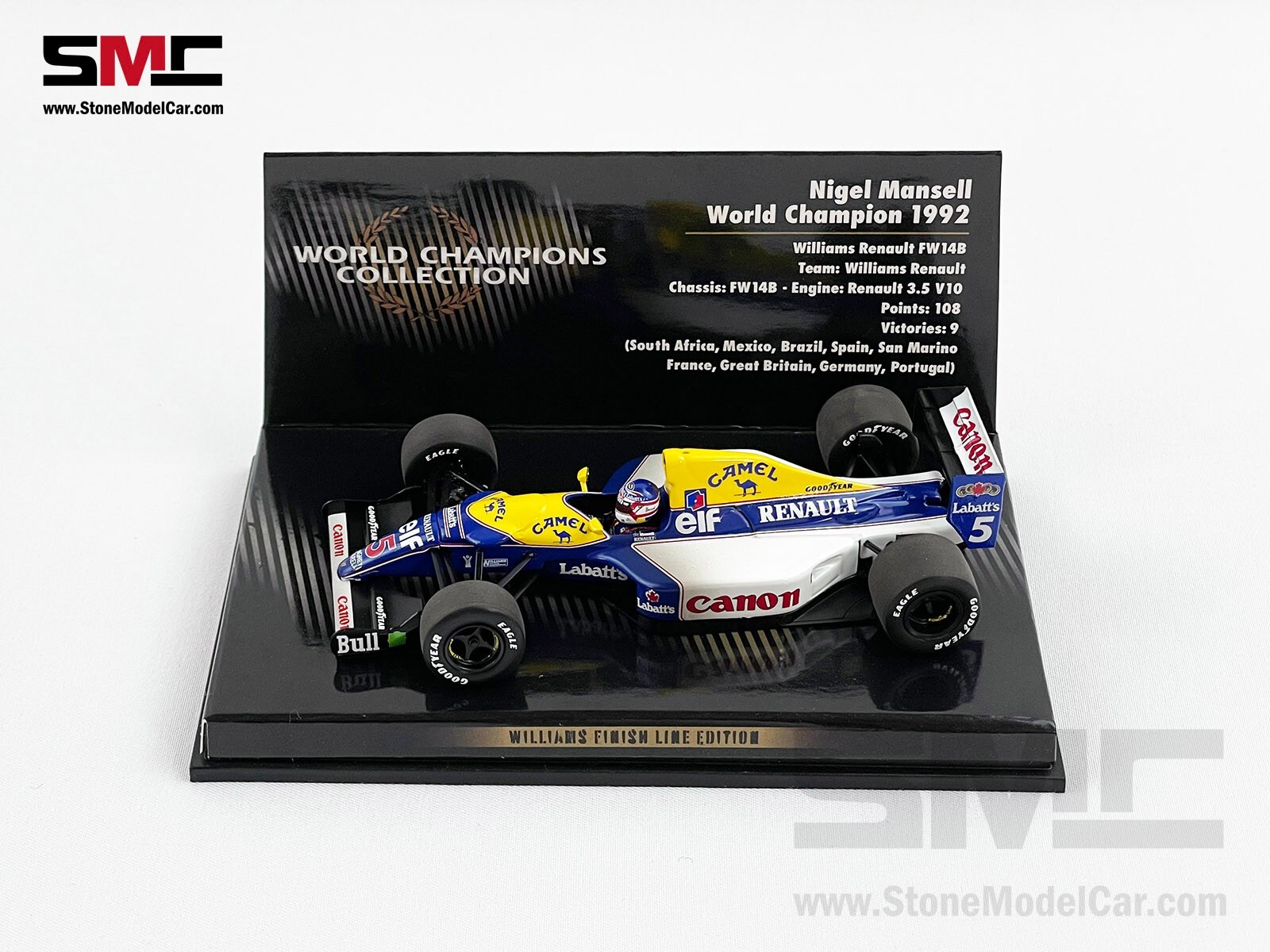 Williams F1 FW14B #5 Nigel Mansell 1992 World Champion 1:43 Williams F1 FW14B #5 Nigel Mansell 1992 World Champion 1:43