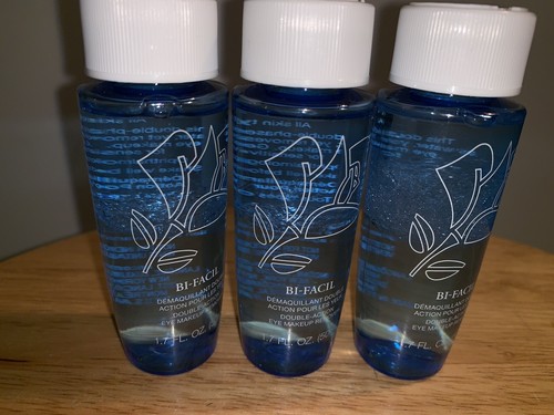 Lot of 3 LANCOME Bi-Facil Double Action Eye Makeup Remover Travel Size 1.7 oz